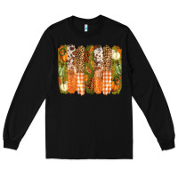 Black fall brushstrokes Long Sleeve Tee - BarkalooDesign