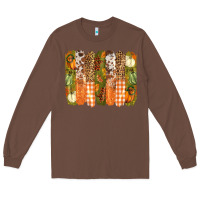 Chestnut fall brushstrokes Long Sleeve Tee - BarkalooDesign