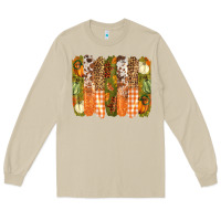 Mushroom fall brushstrokes Long Sleeve Tee - BarkalooDesign