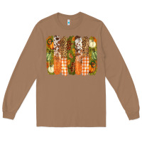 Toasted Coconut fall brushstrokes Long Sleeve Tee - BarkalooDesign