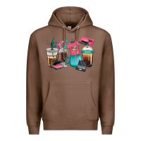 Chestnut crafting coffee cups Premium Hoodie - RanaPortraitStore
