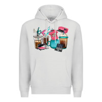 Dove Grey crafting coffee cups Premium Hoodie - RanaPortraitStore