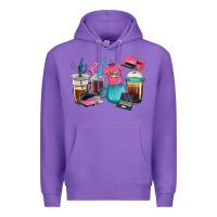 Purple crafting coffee cups Premium Hoodie - RanaPortraitStore