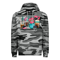 Slate Camo crafting coffee cups Premium Hoodie - RanaPortraitStore