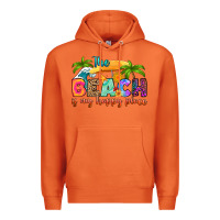 Carrot the beach is my happy place Premium Hoodie - RanaPortraitStore