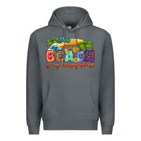 Rock the beach is my happy place Premium Hoodie - RanaPortraitStore