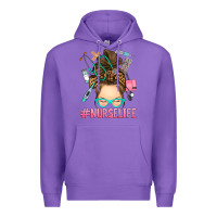 Messy Bun Nurse Life Premium Hoodie | Teevron