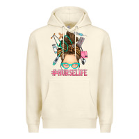 Sandshell messy bun nurse life Premium Hoodie - RanaPortraitStore