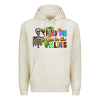 Oatmeal Heather find me under the palms Premium Hoodie - RanaPortraitStore
