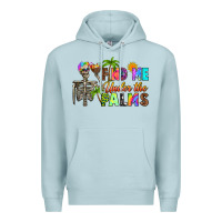 Blue Mist find me under the palms Premium Hoodie - RanaPortraitStore