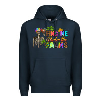 Navy find me under the palms Premium Hoodie - RanaPortraitStore