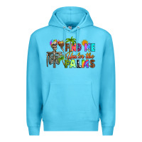 Ocean Blue find me under the palms Premium Hoodie - RanaPortraitStore