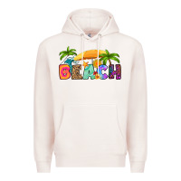 Pale Pink beach Premium Hoodie - RanaPortraitStore