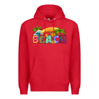 Red beach Premium Hoodie - RanaPortraitStore