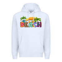 White beach Premium Hoodie - RanaPortraitStore