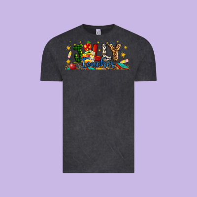 Christmas Jolly Teacher Vintage Tee Designed By Artiststas