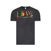 Vintage Black Christmas Jolly Teacher Vintage Tee - Artiststas