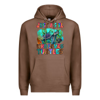 Chestnut just a girl who loves turtles Premium Hoodie - RanaPortraitStore