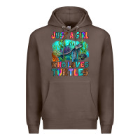 Coffee just a girl who loves turtles Premium Hoodie - RanaPortraitStore