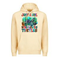 Pina Colada just a girl who loves turtles Premium Hoodie - RanaPortraitStore