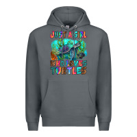 Rock just a girl who loves turtles Premium Hoodie - RanaPortraitStore