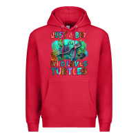 Cardinal just a boy who loves turtles Premium Hoodie - RanaPortraitStore