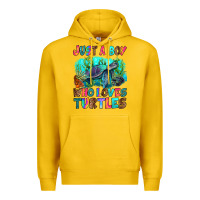 Lemon just a boy who loves turtles Premium Hoodie - RanaPortraitStore