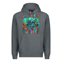 Rock just a boy who loves turtles Premium Hoodie - RanaPortraitStore