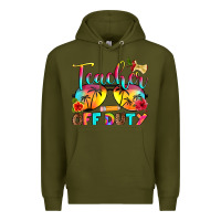 Army Green teacher off duty Premium Hoodie - RanaPortraitStore