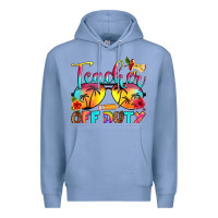 Colony Blue teacher off duty Premium Hoodie - RanaPortraitStore