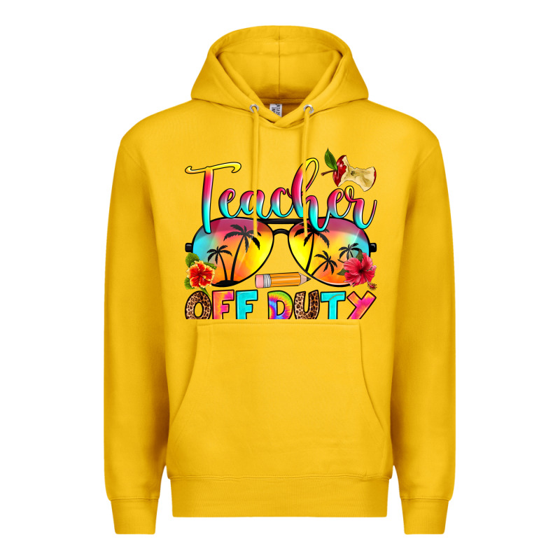 Teacher Off Duty Premium Hoodie by RanaPortraitStore | Teevron
