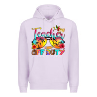 Lilac teacher off duty Premium Hoodie - RanaPortraitStore