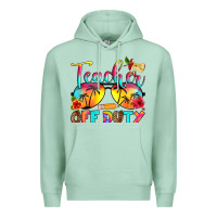 Seafoam teacher off duty Premium Hoodie - RanaPortraitStore