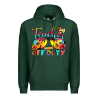 Sports Green teacher off duty Premium Hoodie - RanaPortraitStore