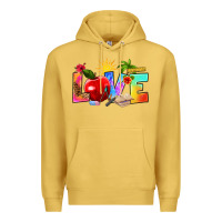 Antique Gold love teacher summer Premium Hoodie - RanaPortraitStore