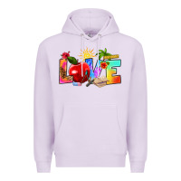 Lilac love teacher summer Premium Hoodie - RanaPortraitStore