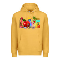 Mustard love teacher summer Premium Hoodie - RanaPortraitStore