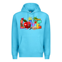 Ocean Blue love teacher summer Premium Hoodie - RanaPortraitStore