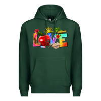 Sports Green love teacher summer Premium Hoodie - RanaPortraitStore
