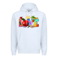 White love teacher summer Premium Hoodie - RanaPortraitStore