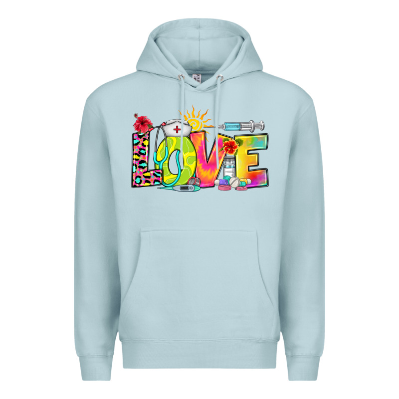 Love Nurse Summer Premium Hoodie by RanaPortraitStore | Teevron
