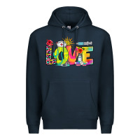 Navy love nurse summer Premium Hoodie - RanaPortraitStore