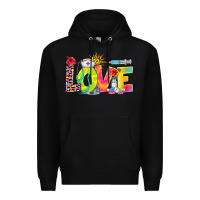 Black love nurse summer Premium Hoodie - RanaPortraitStore