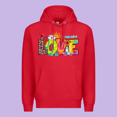Premium Hoodie love nurse summer