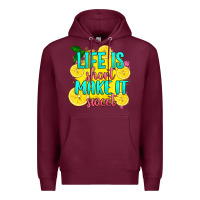 Burgundy life is  make it sweet Premium Hoodie - RanaPortraitStore