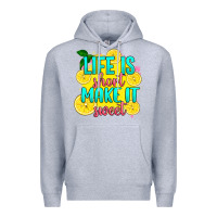 Heather Grey life is  make it sweet Premium Hoodie - RanaPortraitStore