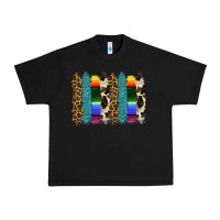 Black serape leopard tooled leather cowhide background Urban Heavy Tee - RanaPortraitStore