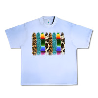 Grape Ice serape leopard tooled leather cowhide background Urban Heavy Tee - RanaPortraitStore
