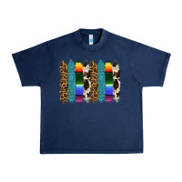 Navy serape leopard tooled leather cowhide background Urban Heavy Tee - RanaPortraitStore