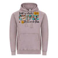 Vintage Zinc first we drink coffee then we do this Vintage Hoodie - AdoDesignShop